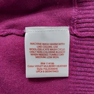 Lg 12-14 Faded Glory purple cardigan